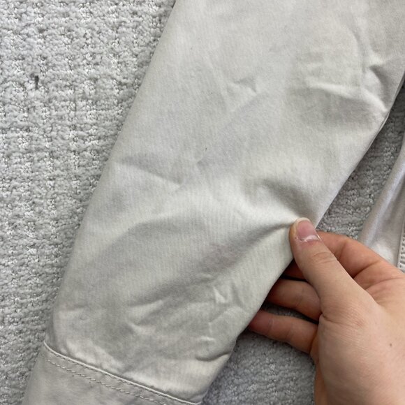 Banana Republic Jacket Wom XS Off-White Safari Utility Field Chore Coat Pockets - Picture 7 of 15